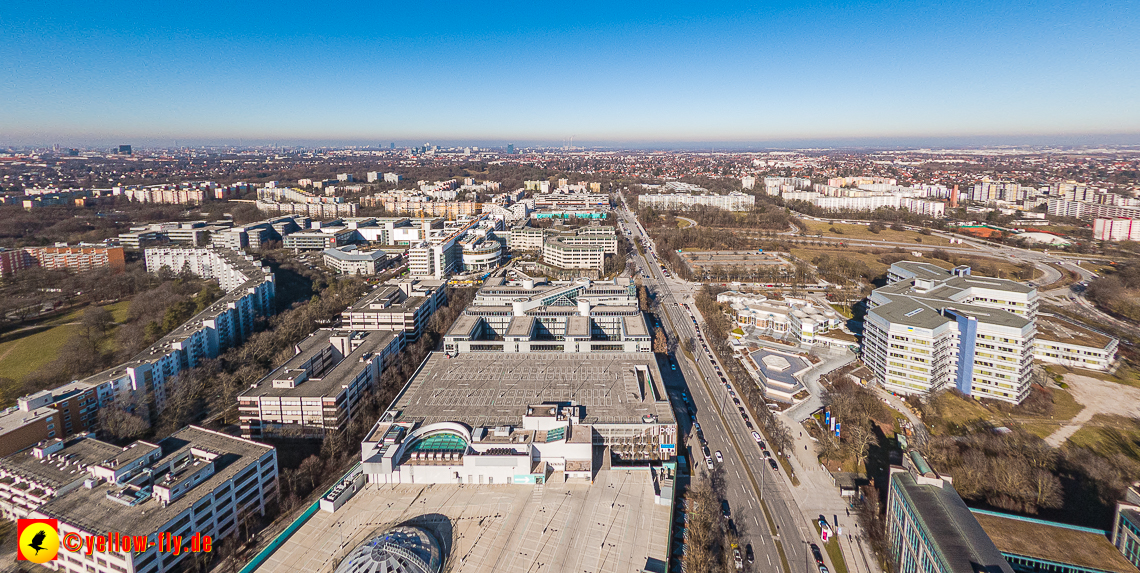 15.02.2023 - Luftbilder Perlach Plaza, Allianz, Wacker, Rentenversicherung, PEP